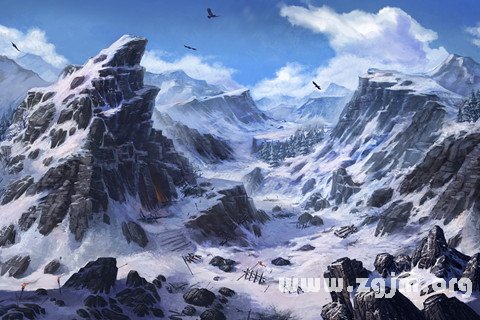 Dream of snow mountain