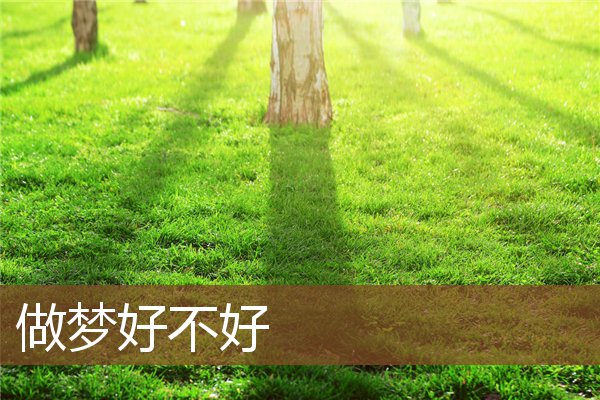 做夢好不好_周公解夢
