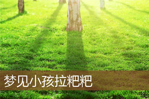 夢見小孩拉粑粑_周公解夢