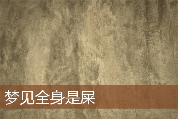 夢見全身是屎_周公解夢