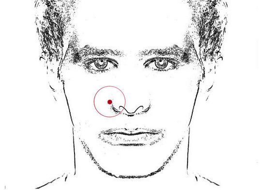 The position of graphic facial 30 mole and fate