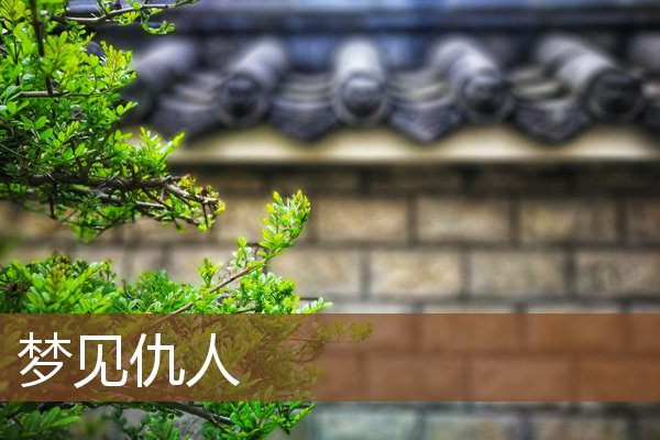 夢見仇人_周公解夢