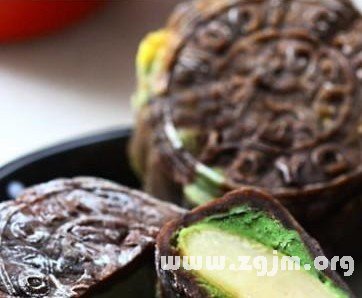 Green tea belongs to Taurus coffee white chocolate ice skin mooncakes DIY_ twelve constellation