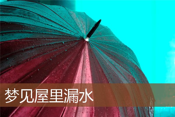 夢見屋裡漏水_周公解夢