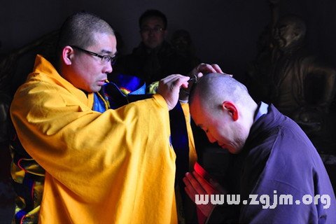 Dream of becoming a monk ordained