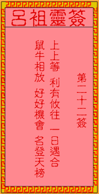 Lv Zu LingQian 22 sign
